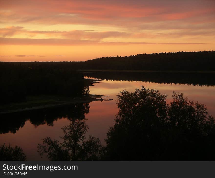 Sunset in Solovki