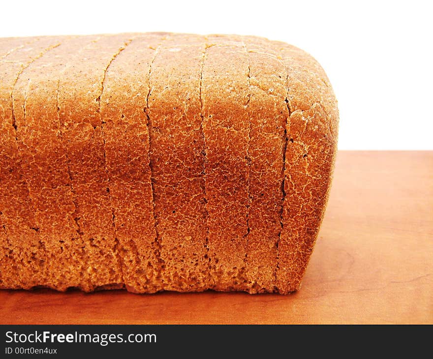 Bread on the white background