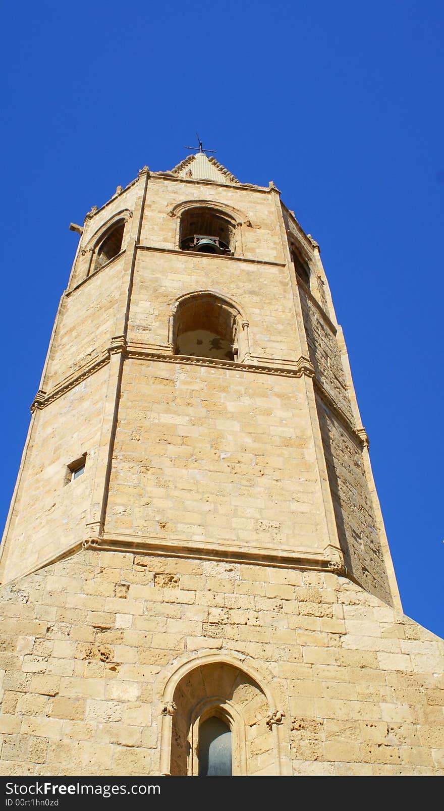 Belltower of church in Alghero