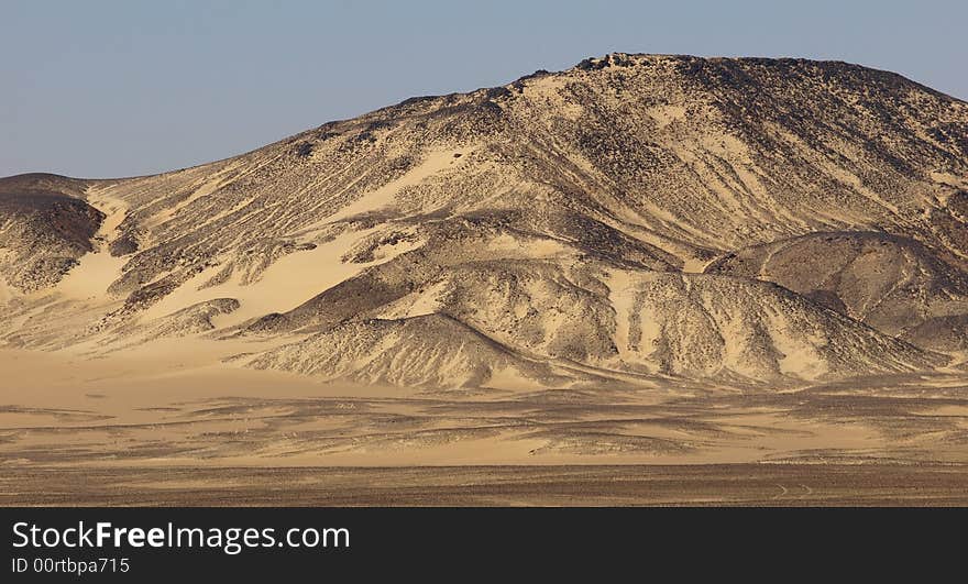 Black Desert Sand dune with volcanic limestone