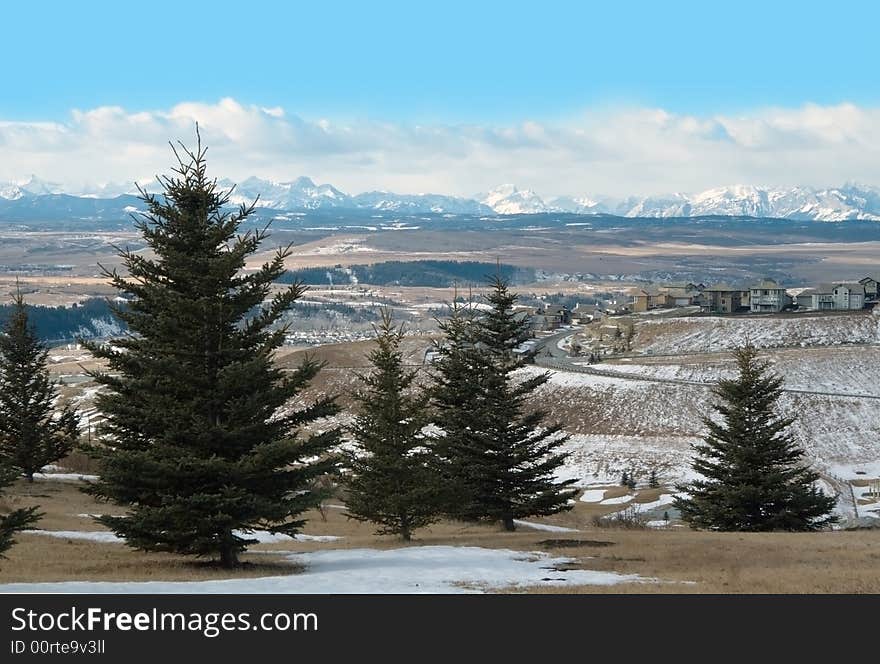 Landscape near Cocraine, Alberta, Canada