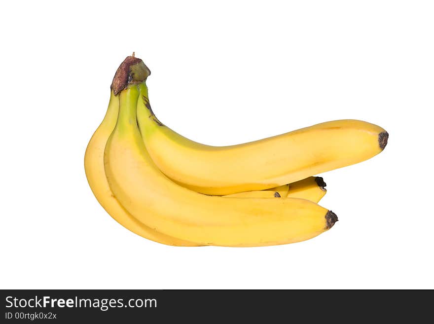 Bunch Of Bananas Isolated