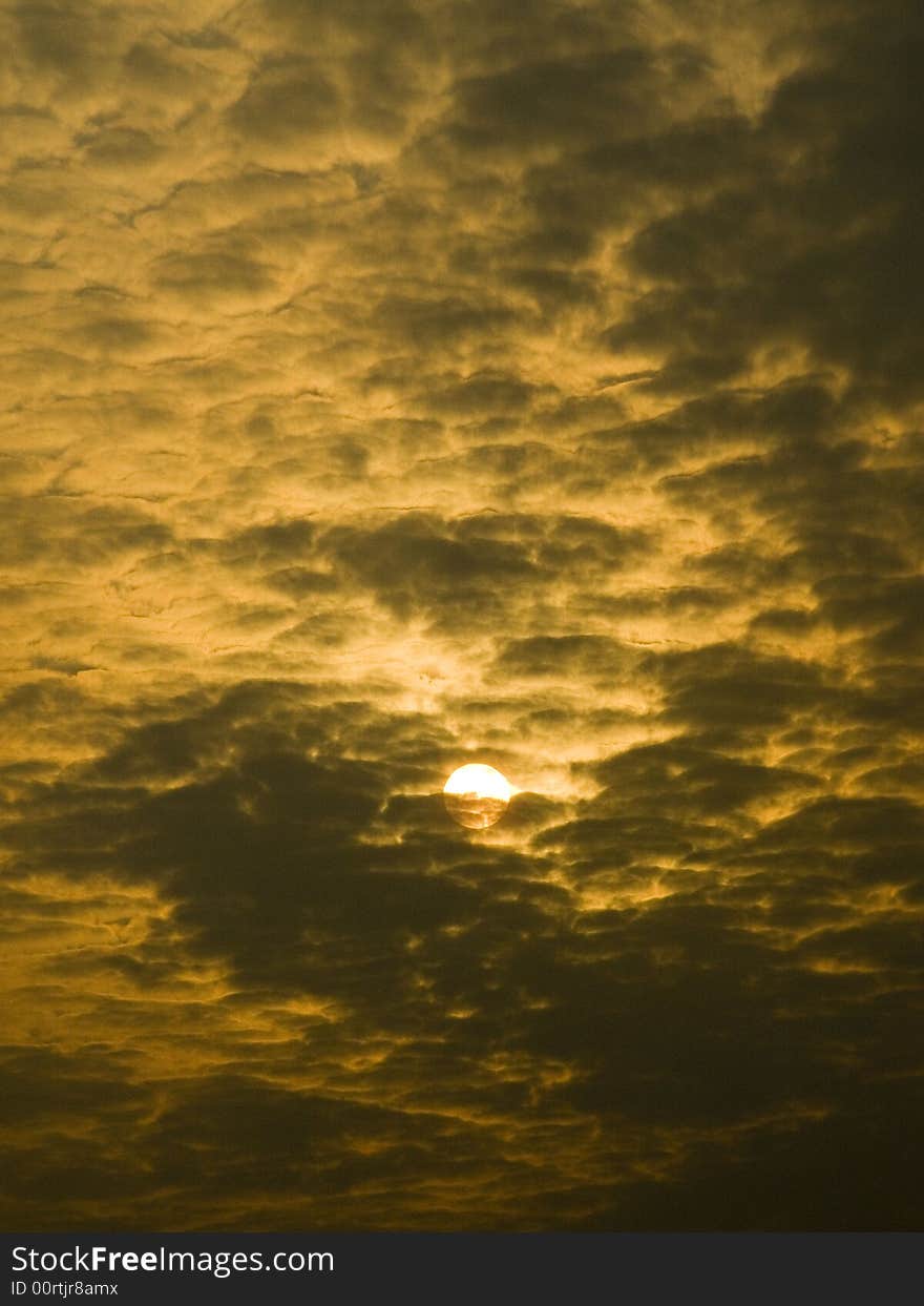 Sunset Clouds Landscape