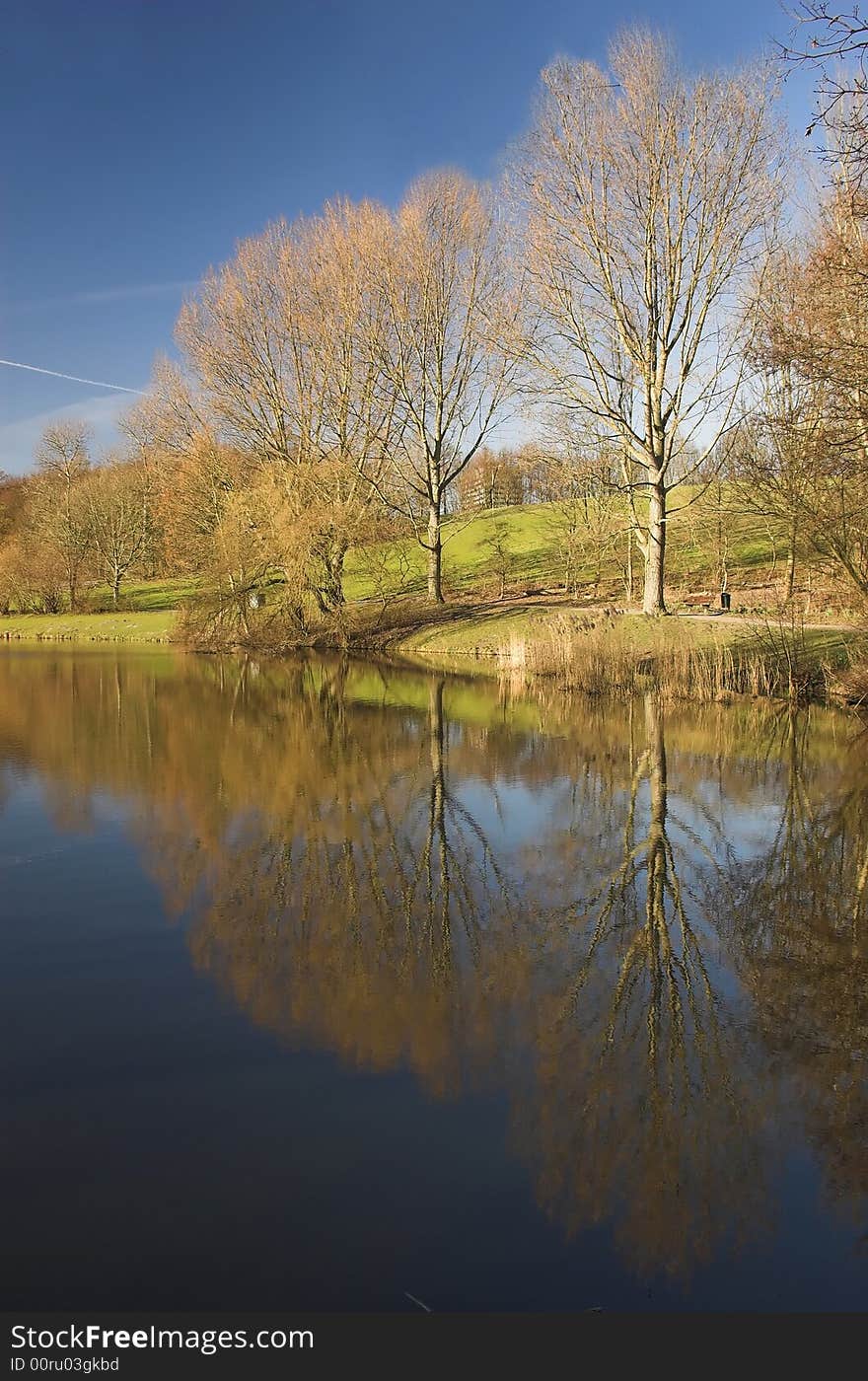 Recreation park in Rijswijk, Holland, in spring. Recreation park in Rijswijk, Holland, in spring