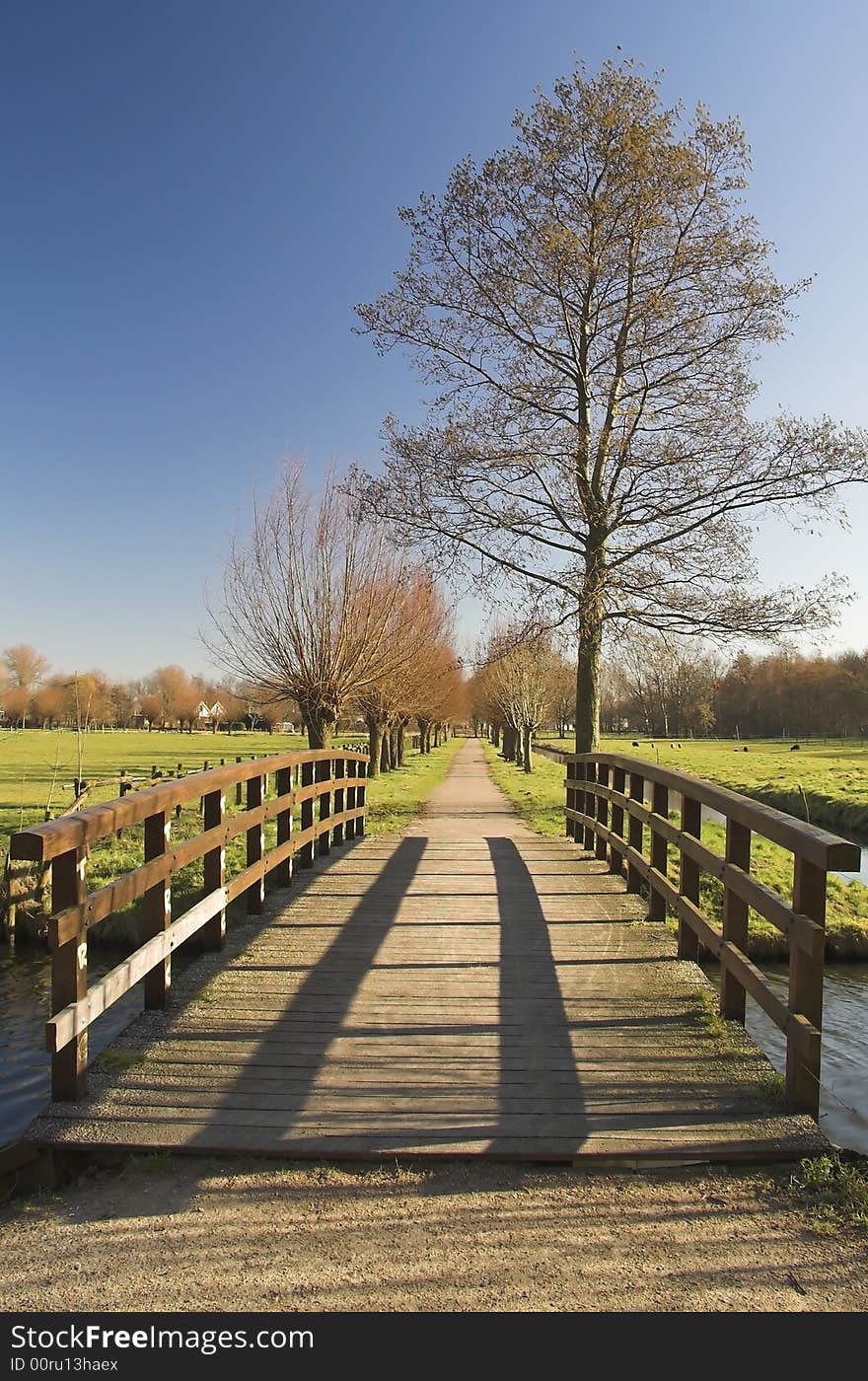 Recreation park in Rijswijk, Holland, in spring. Recreation park in Rijswijk, Holland, in spring