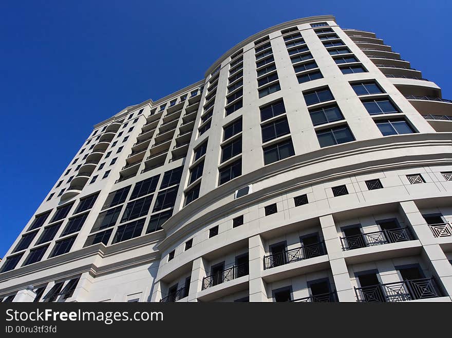 Modern art deco office building in south florida