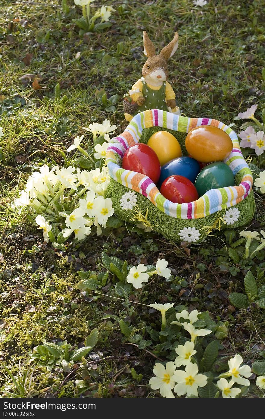 The searches of Easter eggs are a popular custom to the Easter party.