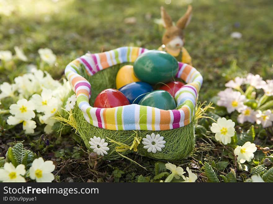 The searches of Easter eggs are a popular custom to the Easter party.