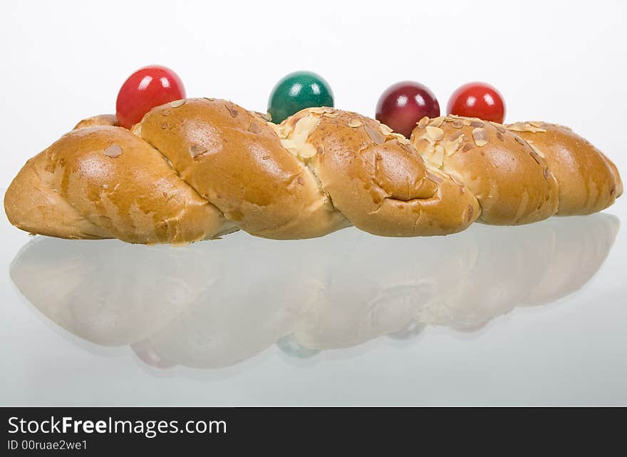 Easter plaited Danish pastry