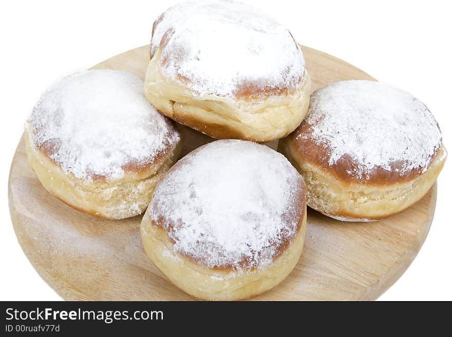 Doughnuts are a popular flour food, especially at the carnival time.