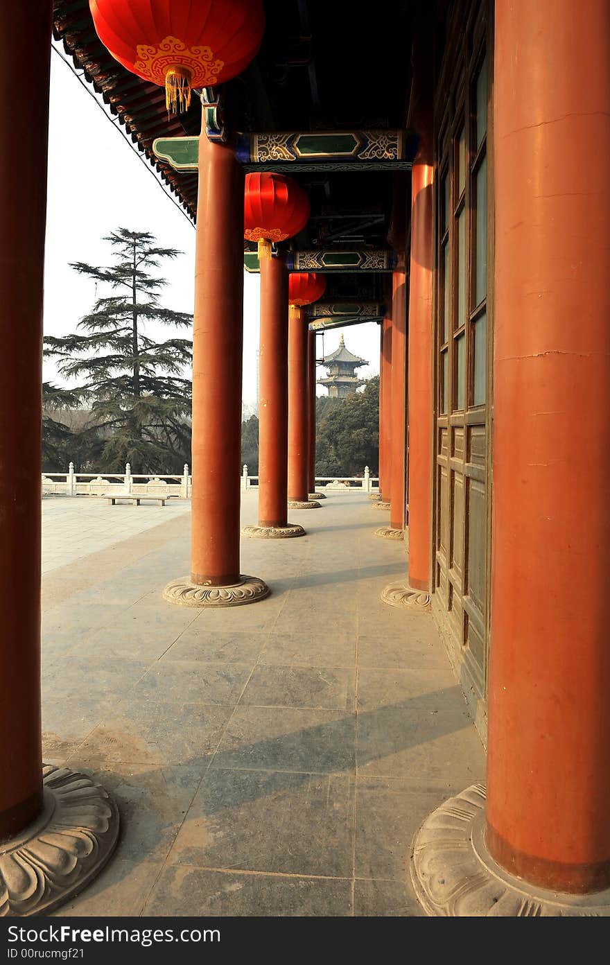 Chinese ancient architecture of xian XingQing park,Xian,China. Chinese ancient architecture of xian XingQing park,Xian,China.