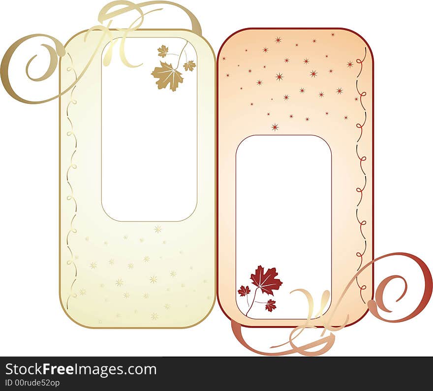 Foliage. Decorative elements. Illustration. Vector