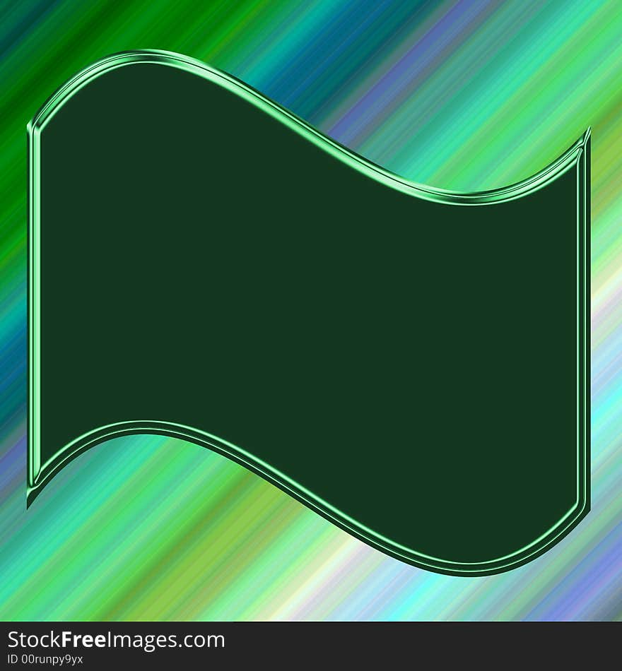 Banner on Green Gradient