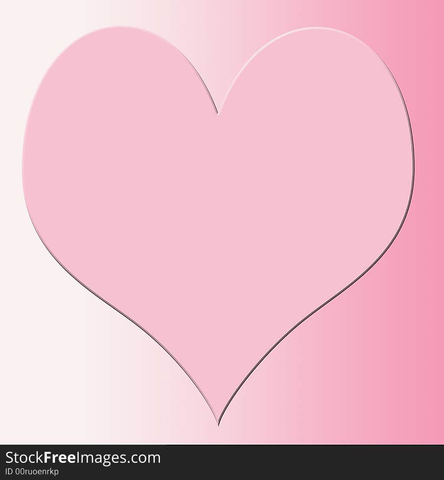 Pink Heart Square Background Abstract