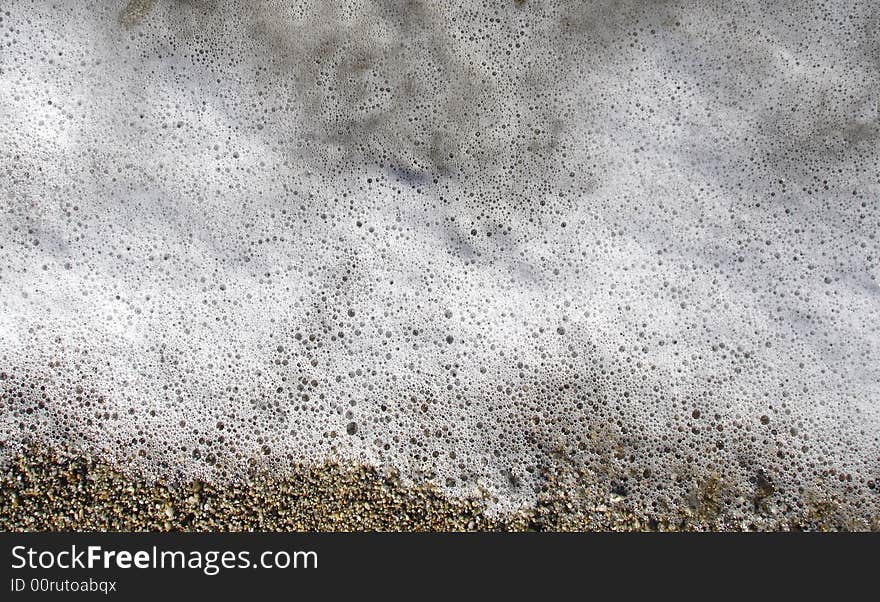 Calabrian sea foam and sand