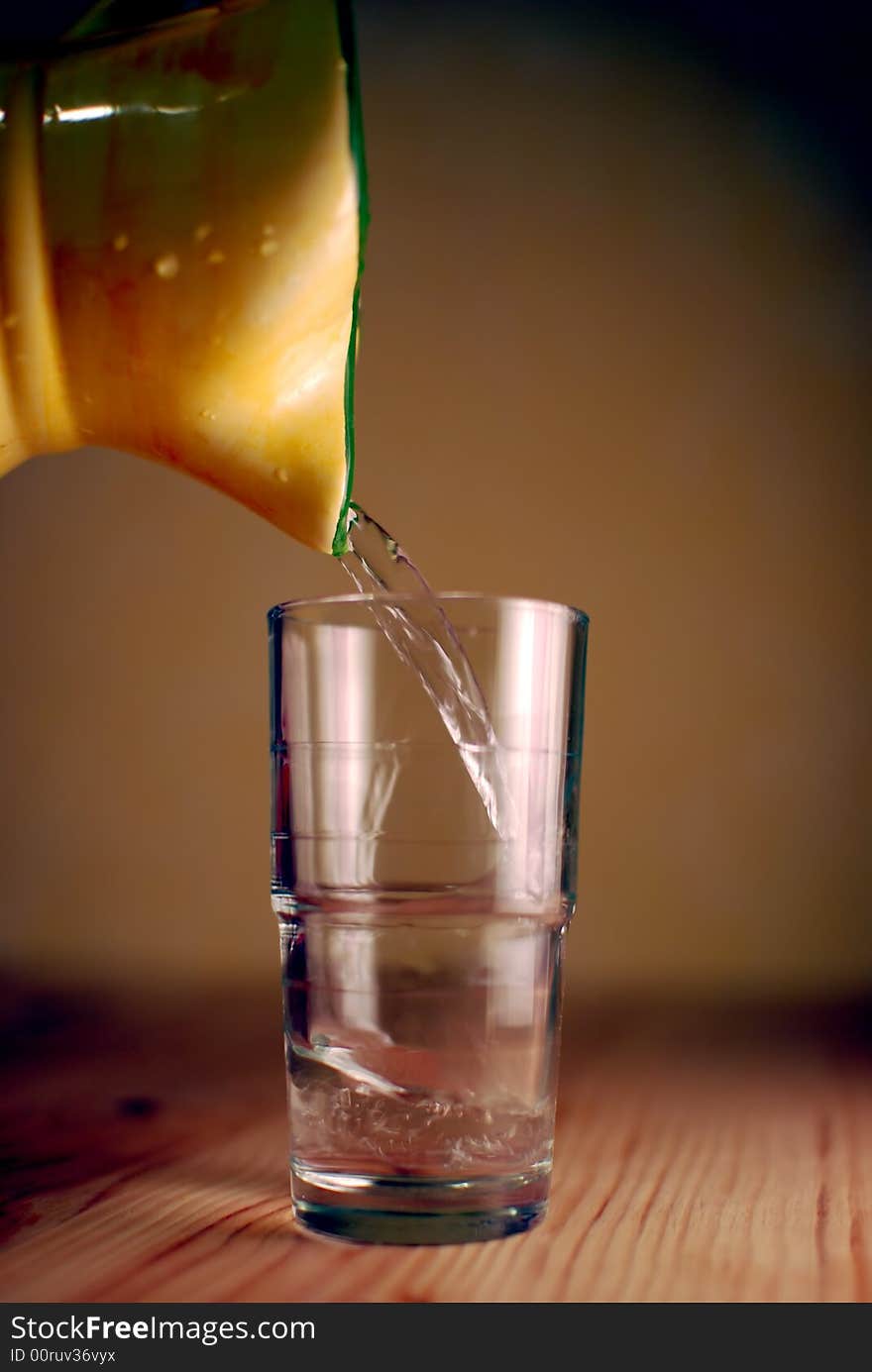 Water Jug and transparent glass. Water Jug and transparent glass