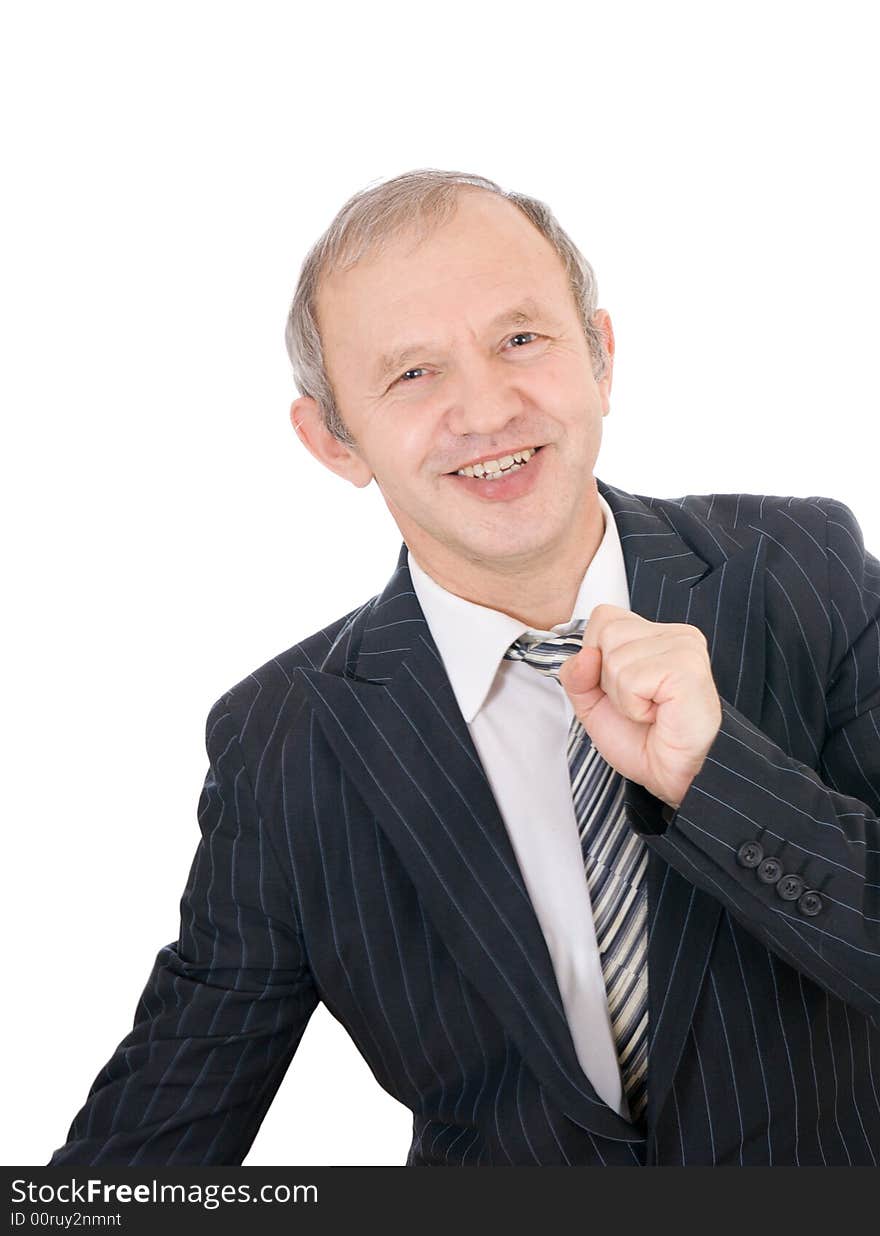 The Businessman Isolated On A White Background