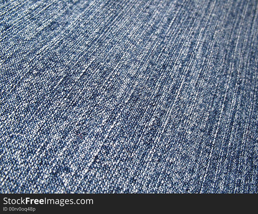 Detail of a blue jeans