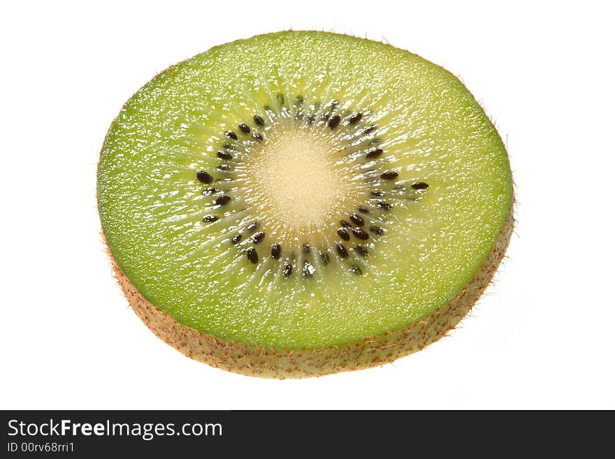 Abstract Kiwi Fruit Background over white