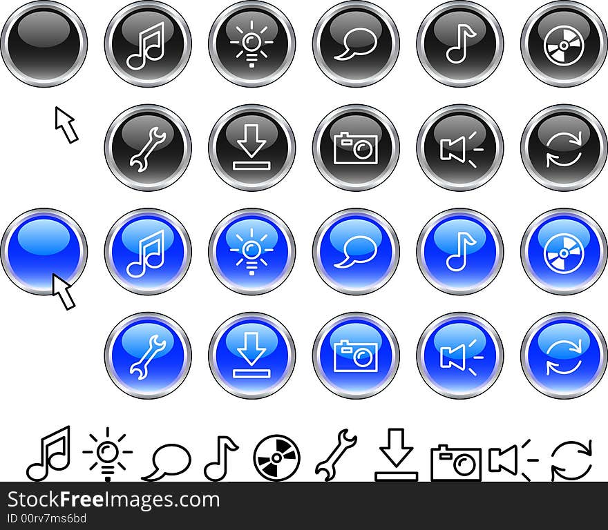 Set Of Web Icons.