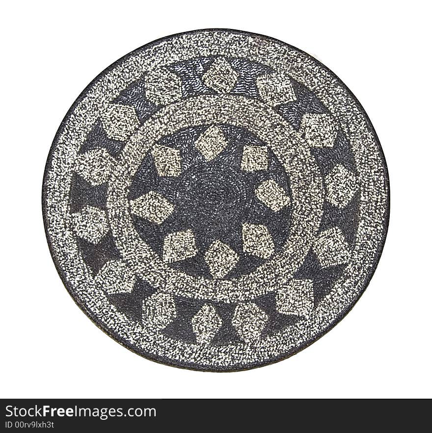 An abstract circular patterned design. An abstract circular patterned design