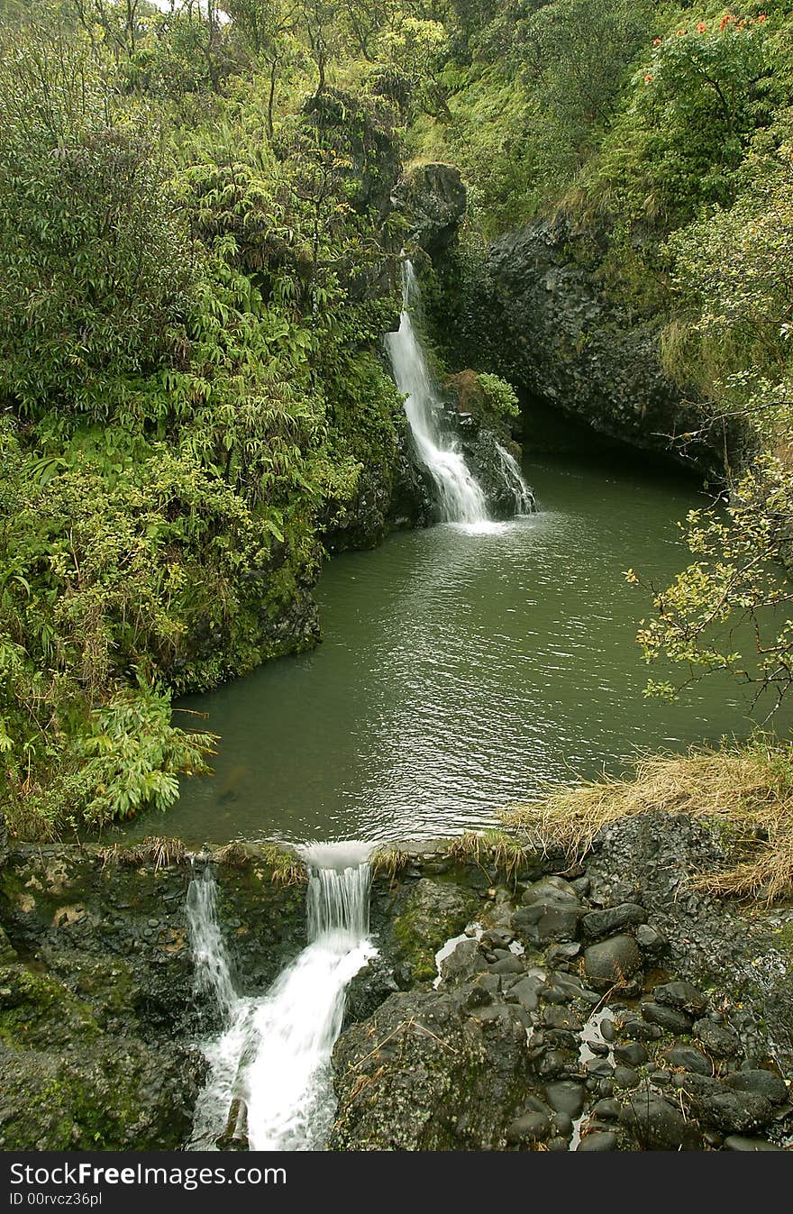 Two waterfalls