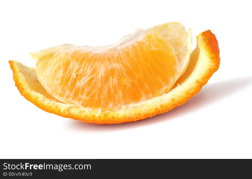 Segment mandarin - an orange. Crossing of citrus - grade Clementin