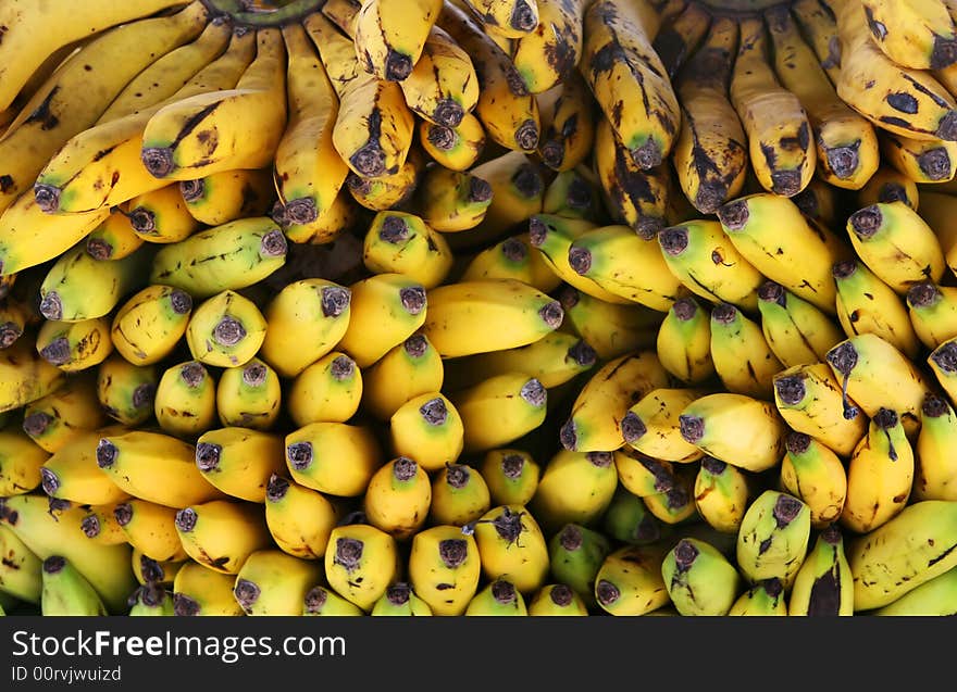 A large supply of ripe yellow banana. A large supply of ripe yellow banana