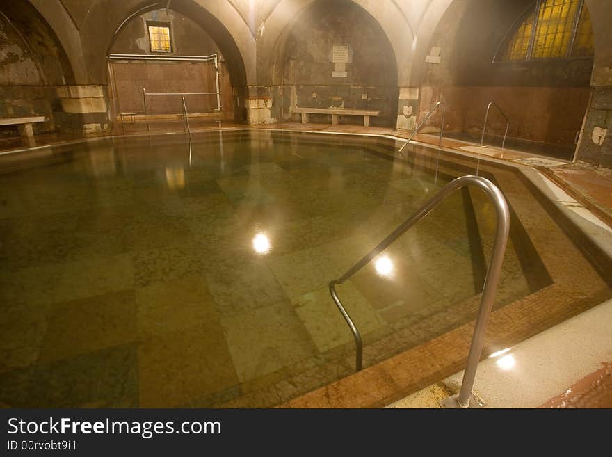 Old public baths interior