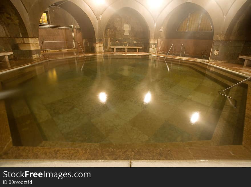 Old public baths interior