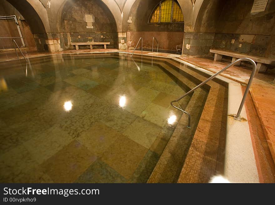 Old public baths interior