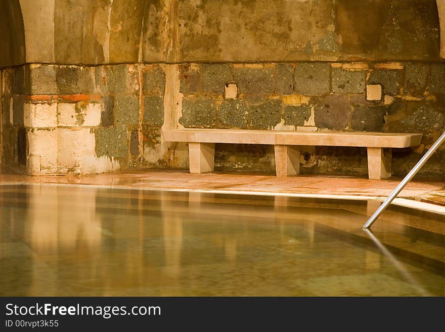 Old public baths interior