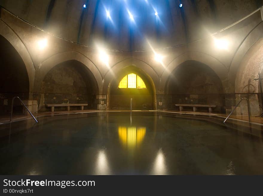 Old public baths interior