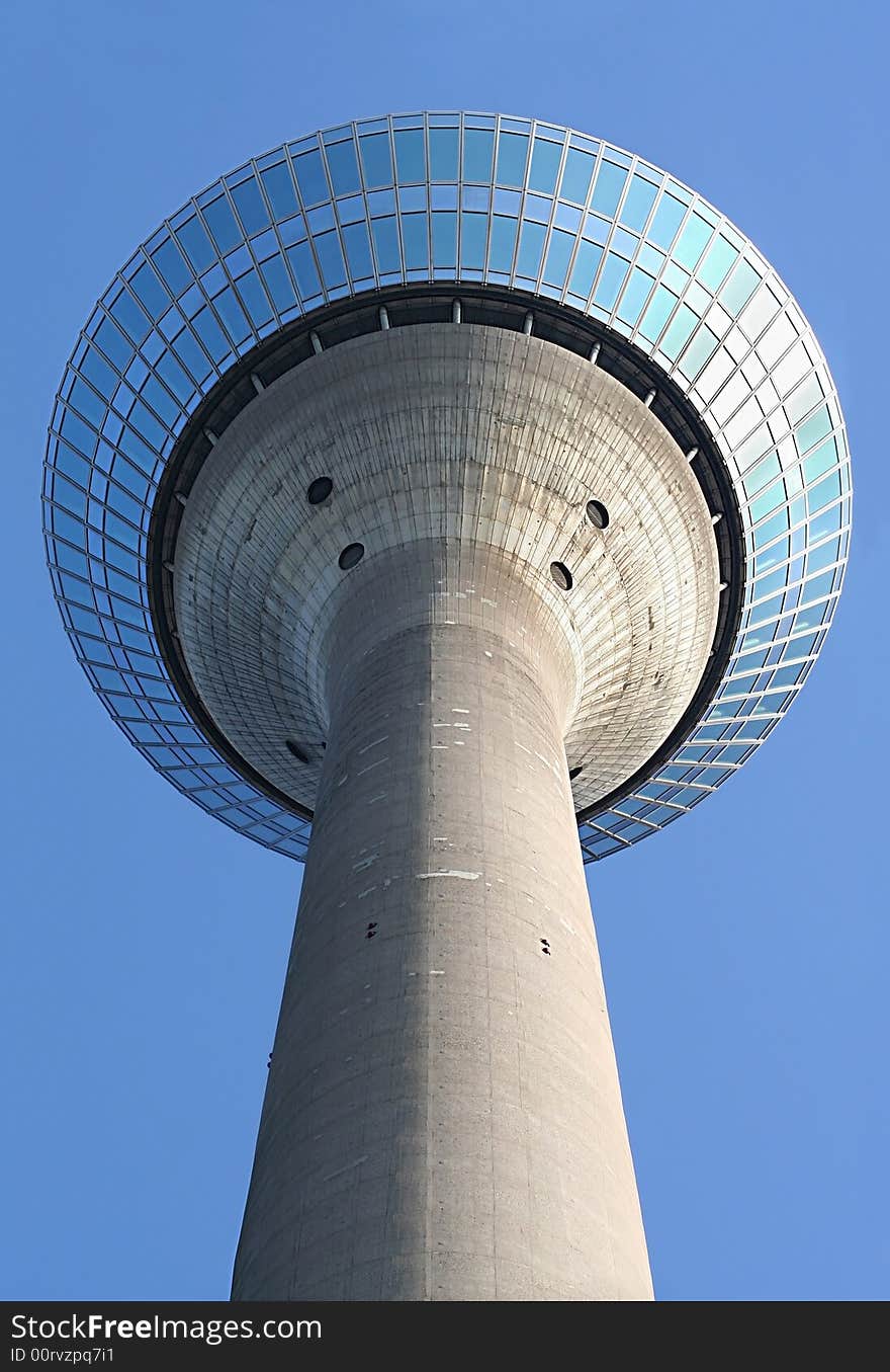 TV tower in Duesseldorf (Rhein-Tower). TV tower in Duesseldorf (Rhein-Tower)