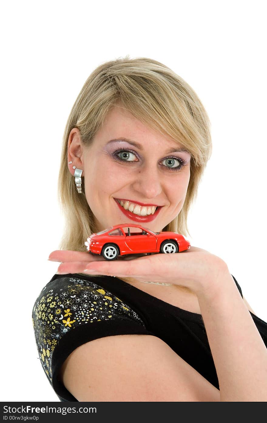 Business Woman Advertises  The Cars