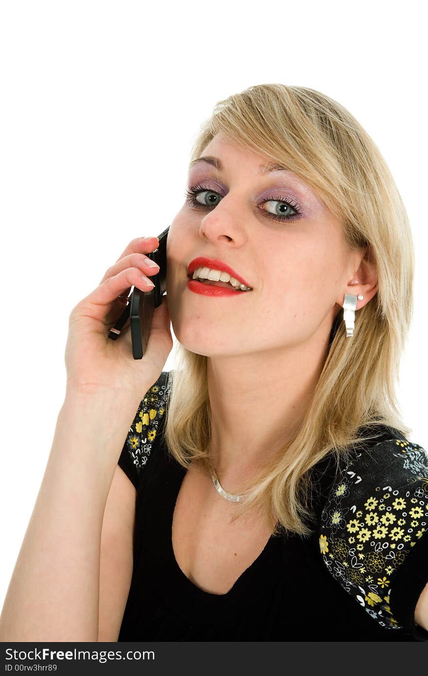 Business woman calling