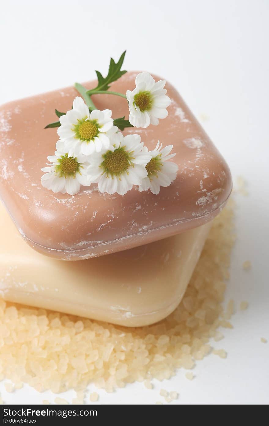 Sea salt and natural soap