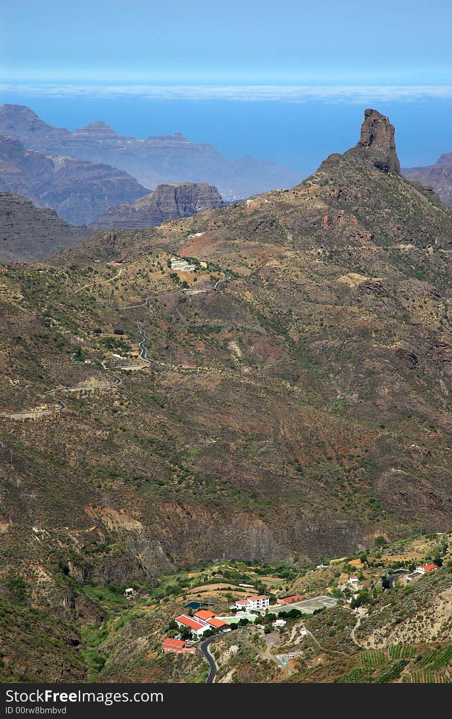 Small mountain village in the hart of Gran Canaria