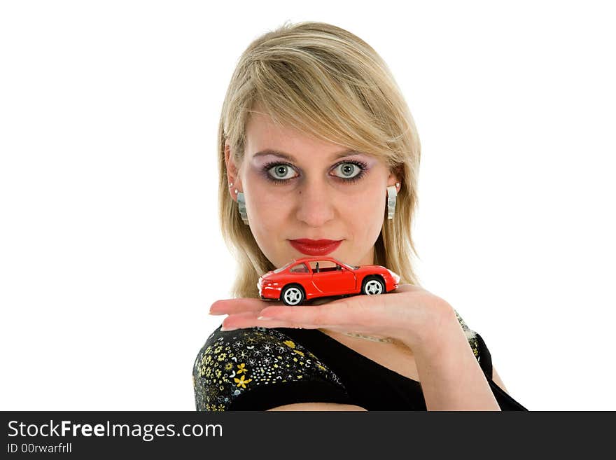 Business Woman Advertises  The Cars