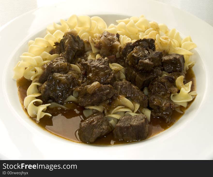 Goulash with noodles