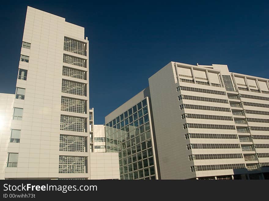 Exterior view of the `Atrium´, which is The Hague´s city hall. Exterior view of the `Atrium´, which is The Hague´s city hall