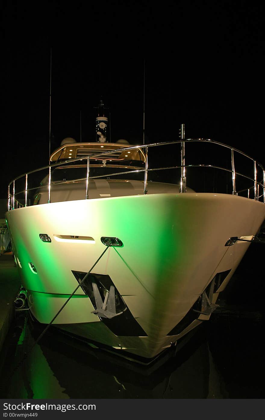 Yacht Light up for Party in South Beach