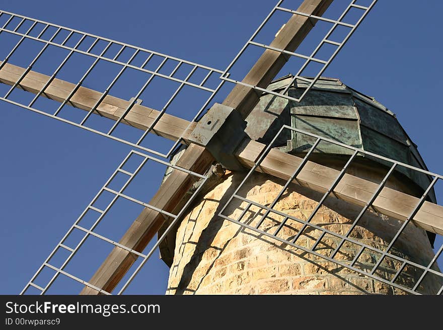 Stone milling windmill