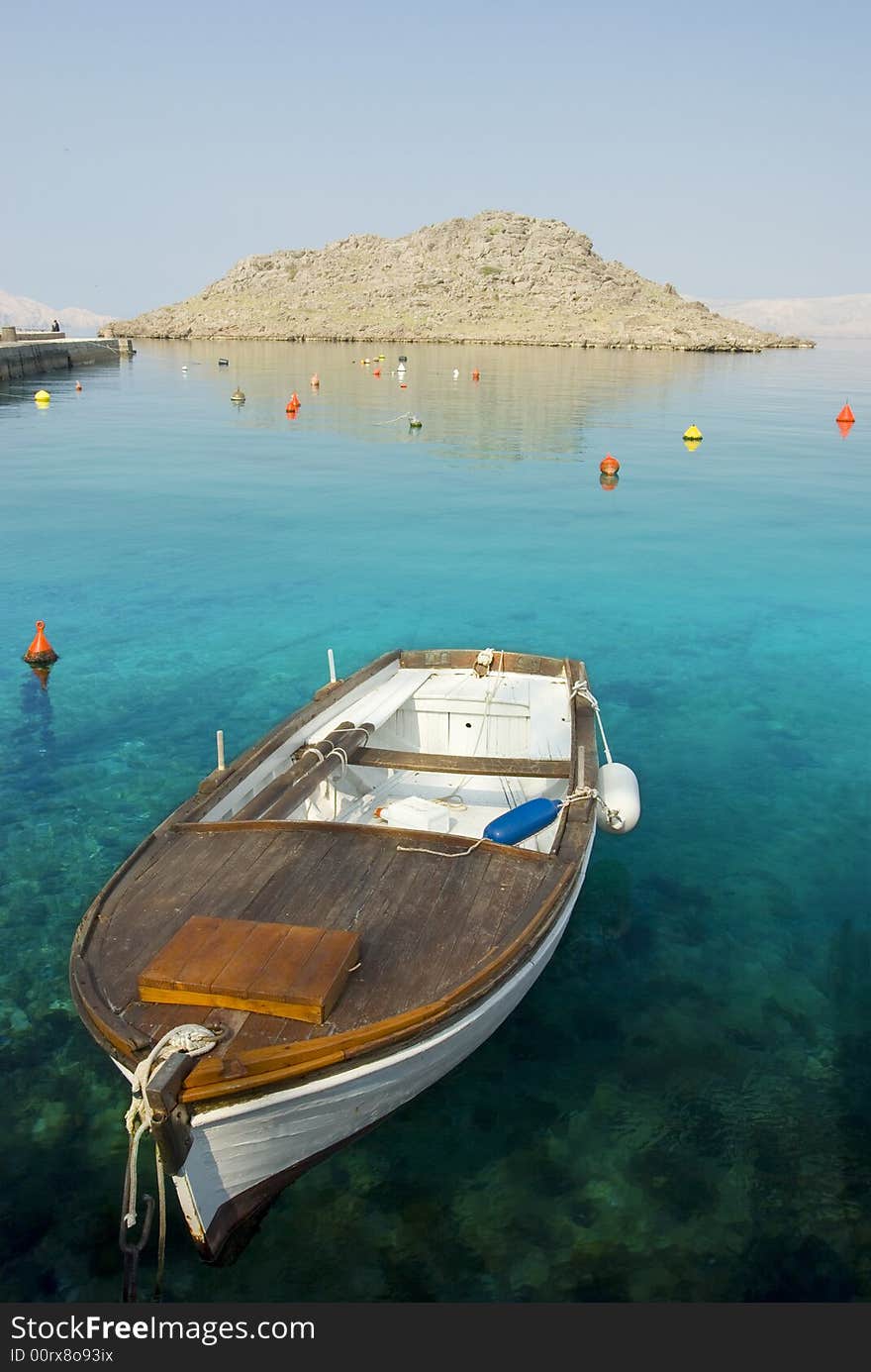 Boat on the sea.