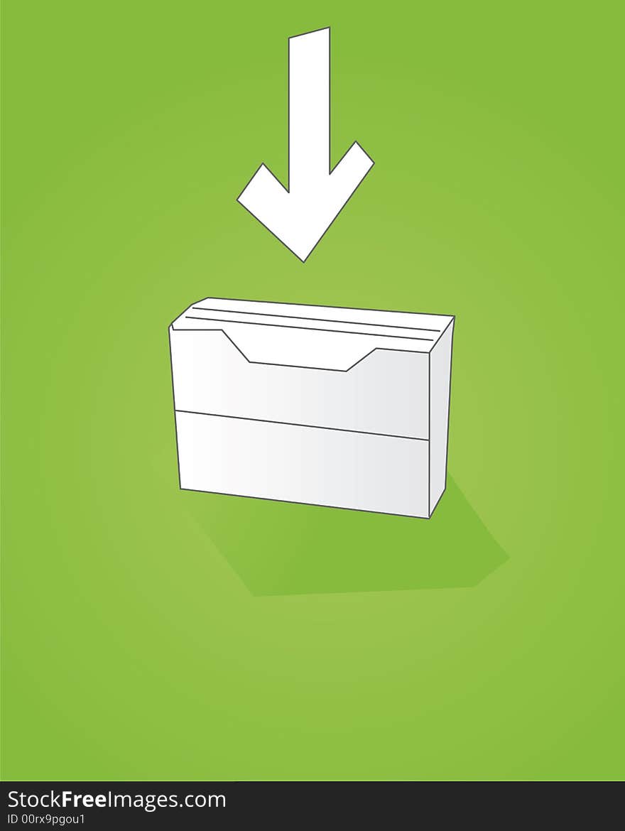 Office Suite Folder Box Vector Illustration