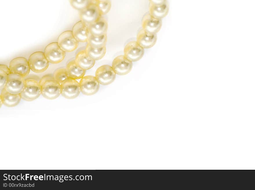 Pearls Isolated On White