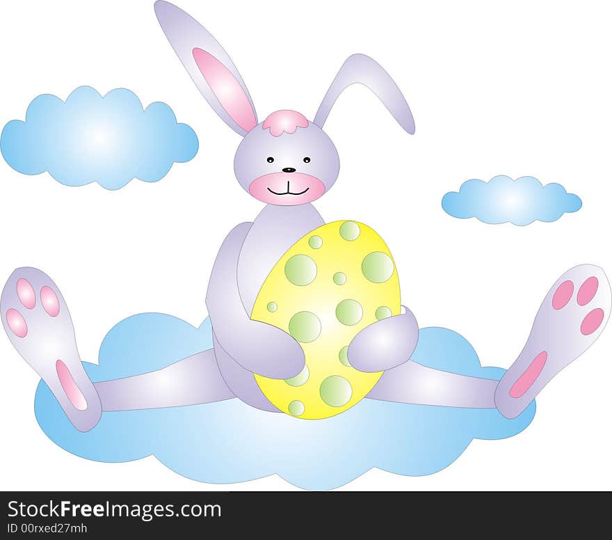 Illustration on a theme of easter. Illustration on a theme of easter