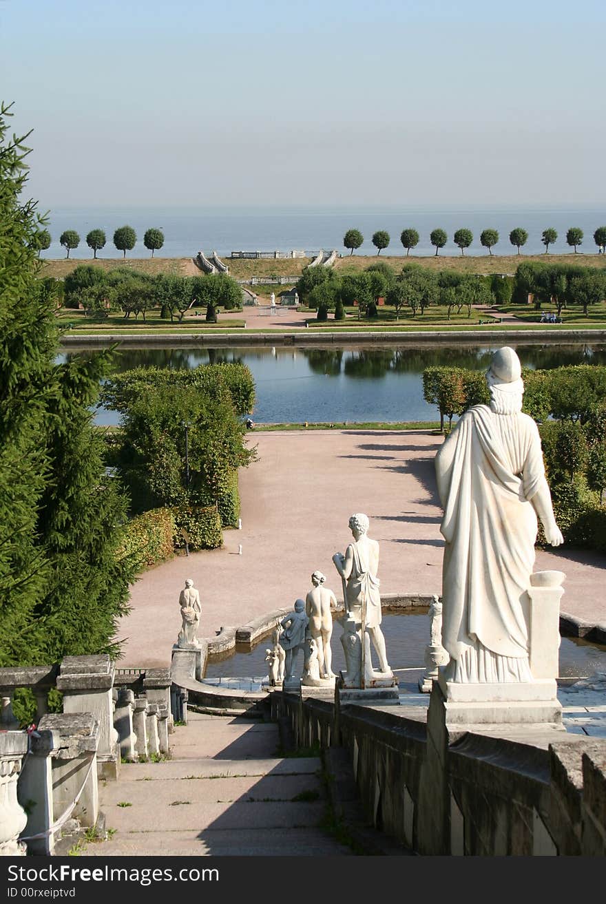 Palace and park Peterhoff near St.Petersberg. Palace and park Peterhoff near St.Petersberg.