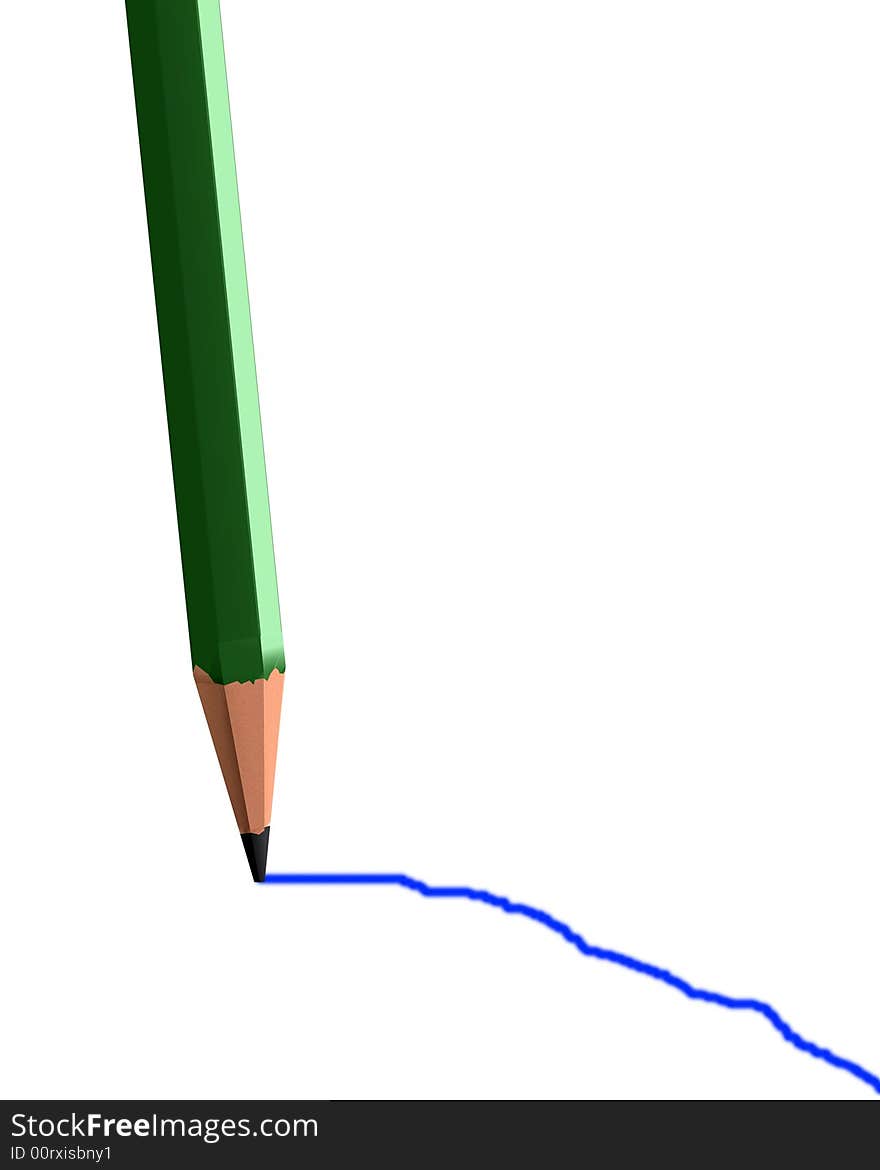 An image of a pencil that is drawing a pencil line, it could represent the concept of creativity. An image of a pencil that is drawing a pencil line, it could represent the concept of creativity.