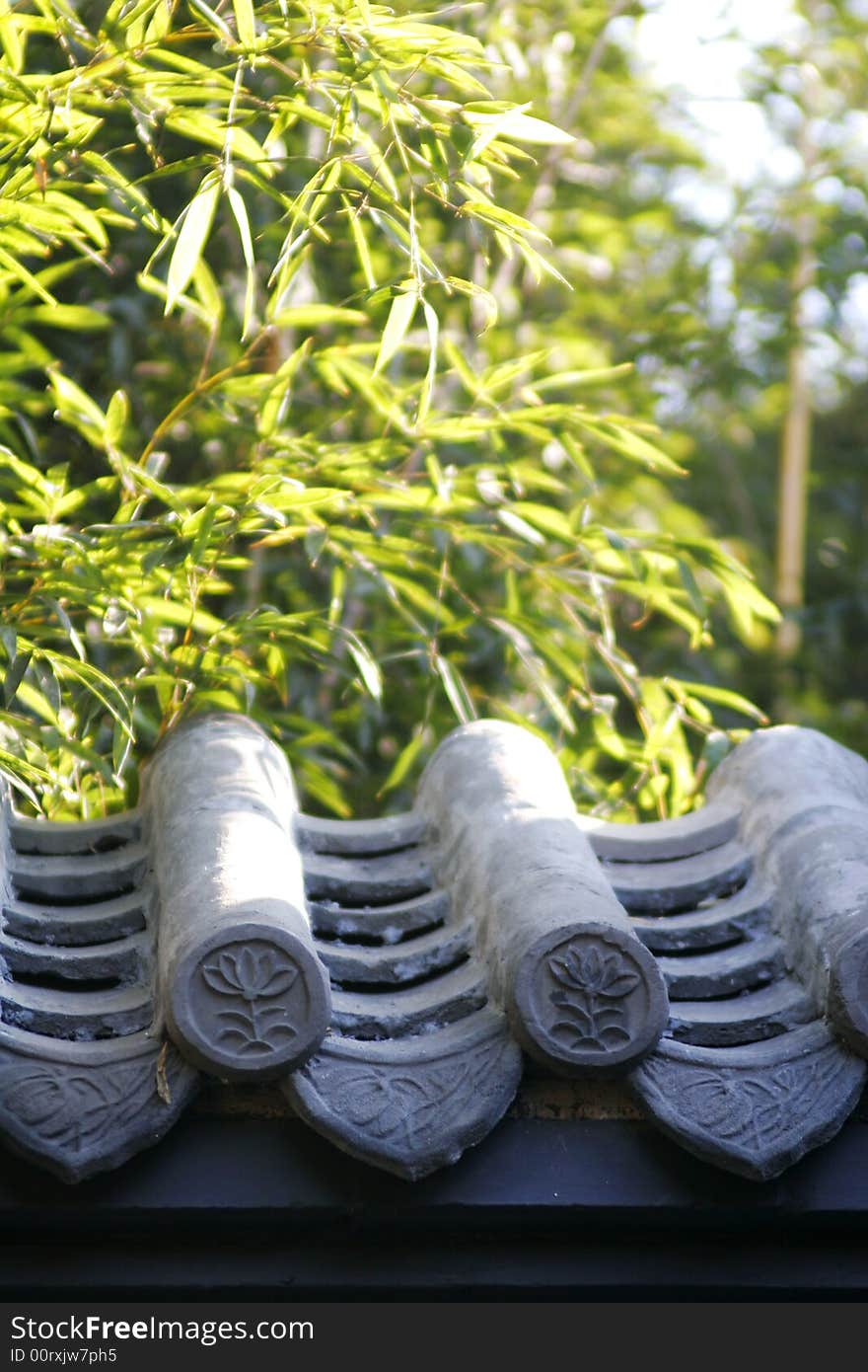 Eaves of a Chinese building,